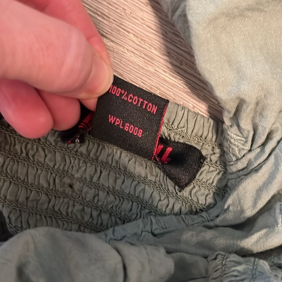 Rock and Roll denim Aztec Eyelet Ruffle Tank Top m - Picture 4 of 4